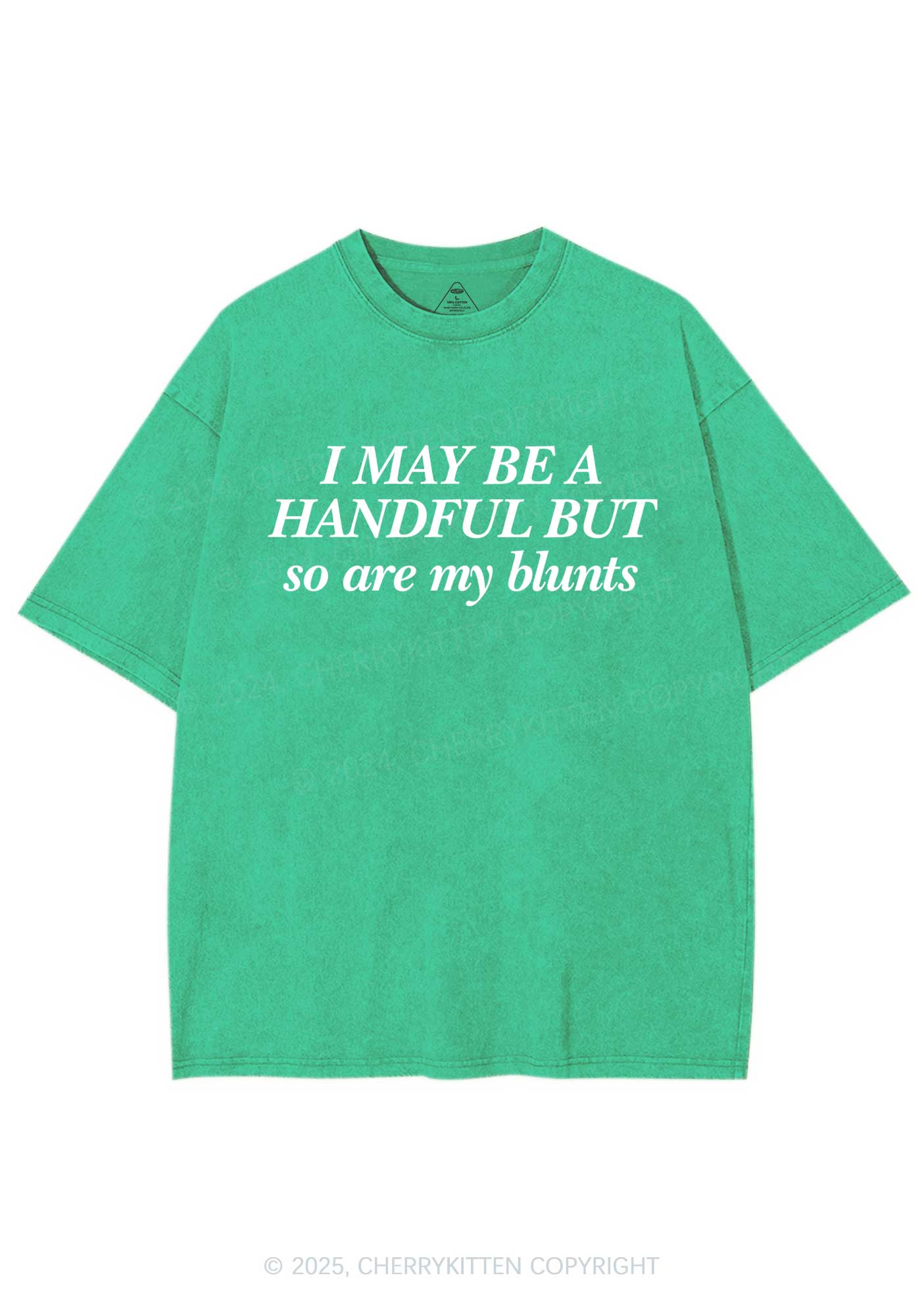 My Blunts Are Handful Y2K Shirts Washed Tee Cherrykitten