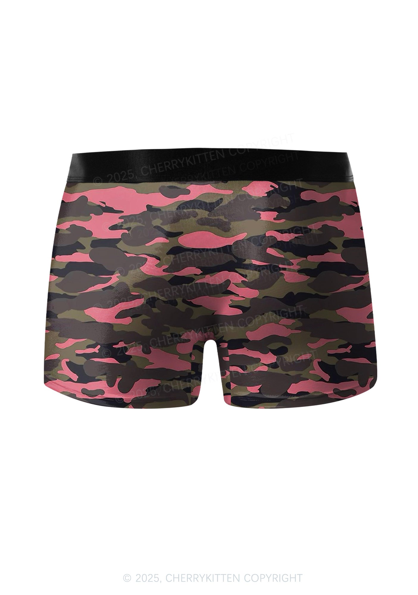 Pink Camouflage Y2K Print Men Boxer Briefs Cherrykitten