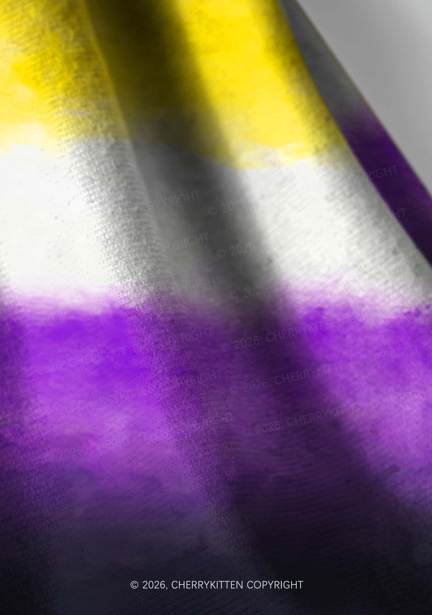 Nonbinary Tie Dye Pride Y2K Print Headband Cherrykitten
