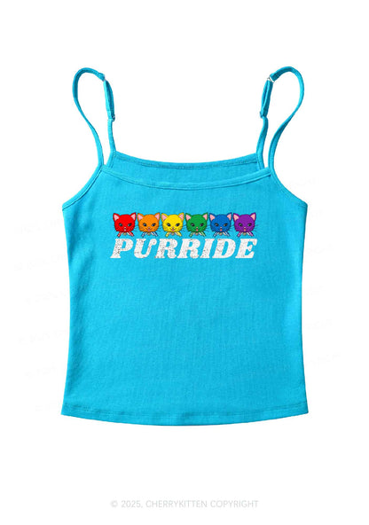 Purride Cat Pride Y2K Spaghetti Strap Cami Cherrykitte