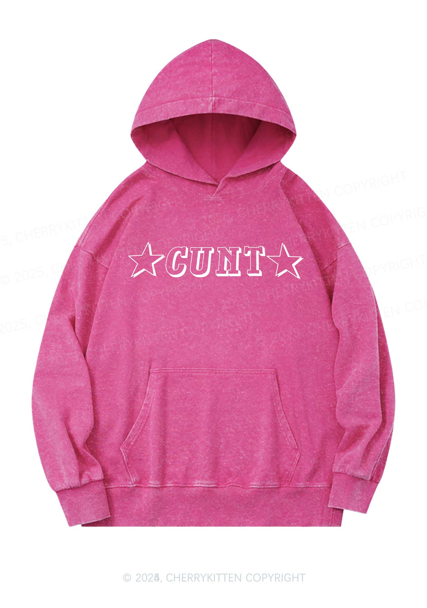 Star Count Y2K Washed Hoodie Cherrykitten