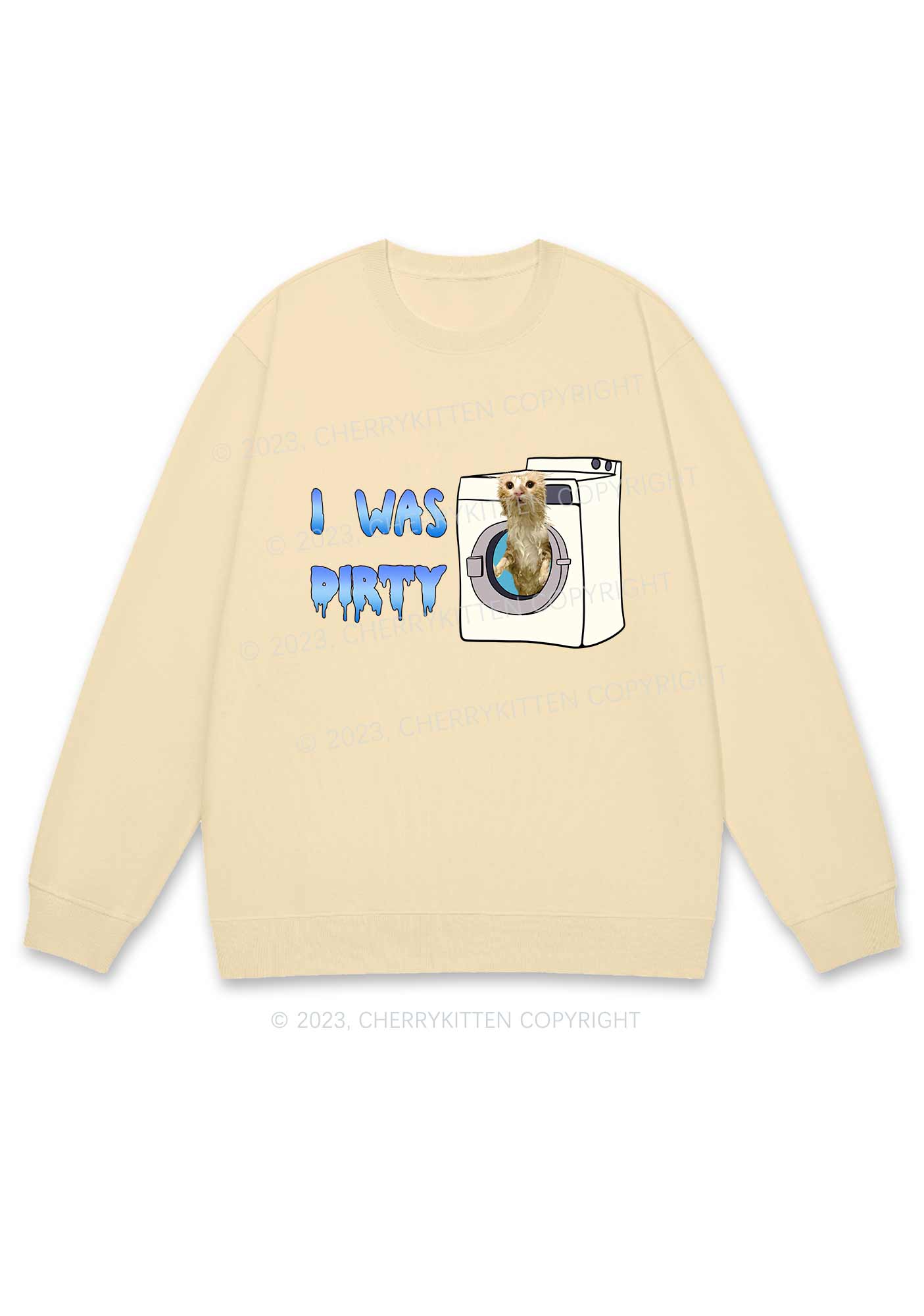 I Was Dirty Y2K Sweatshirt Cherrykitten