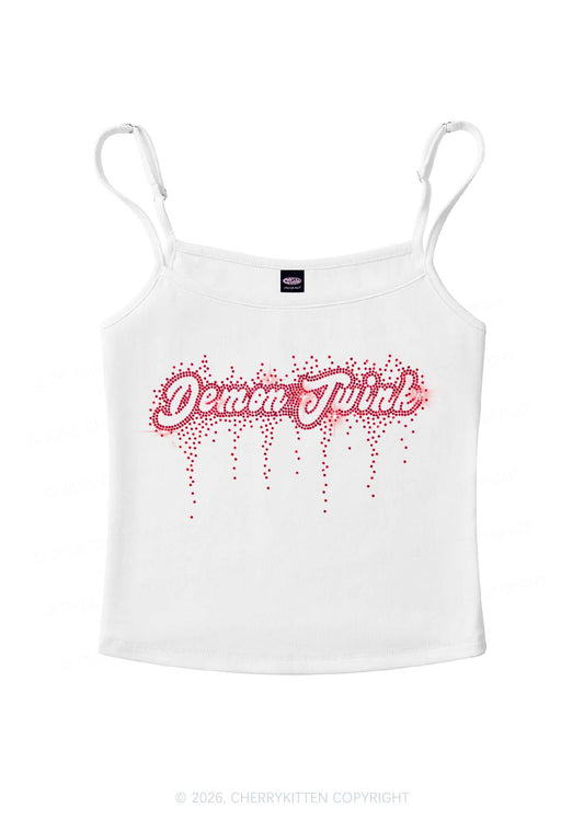 Rhinestone Demon Twink Pride Y2K Spaghetti Strap Cami Cherrykitten