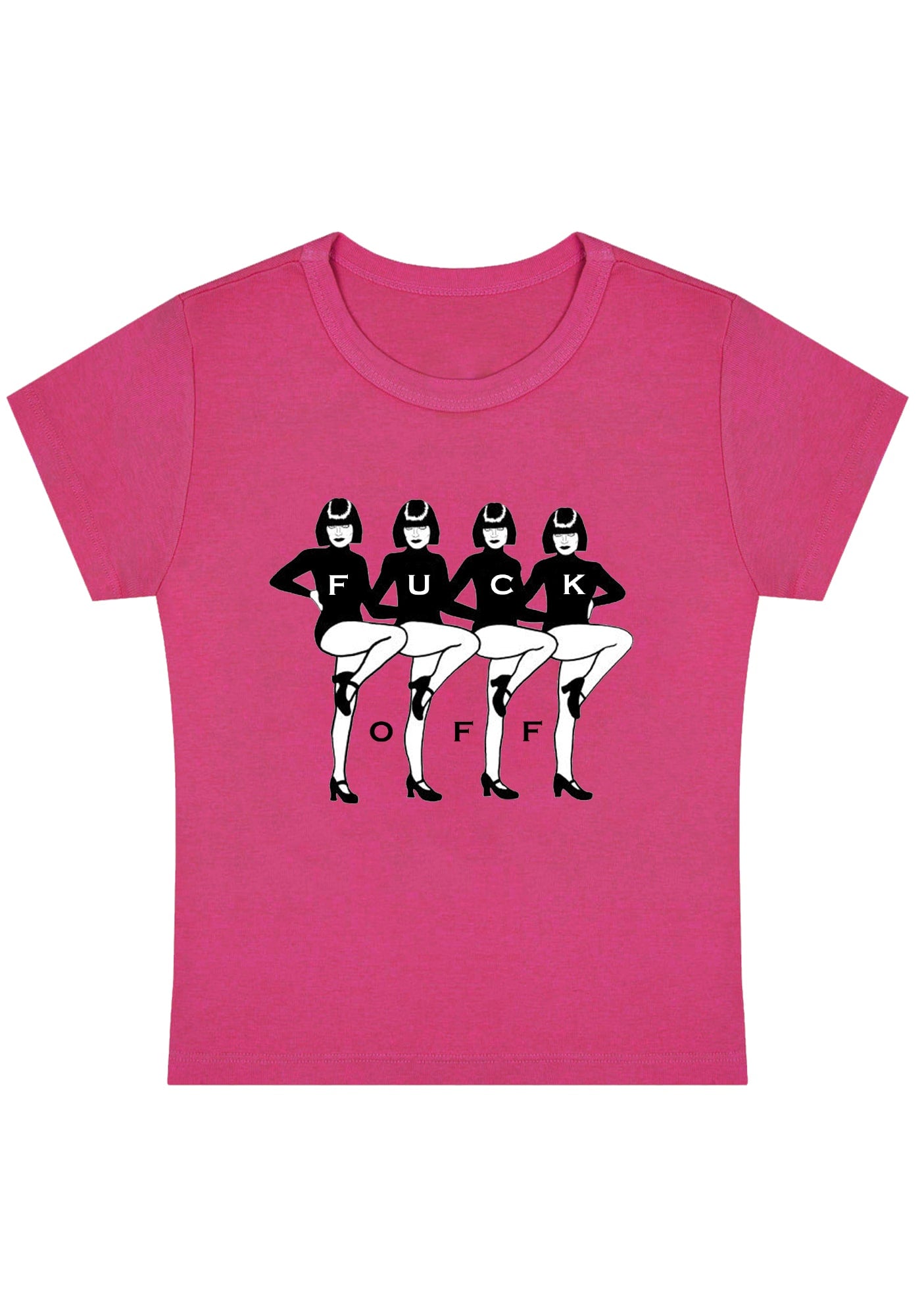 Curvy F Off Dancing Girls Baby Tee