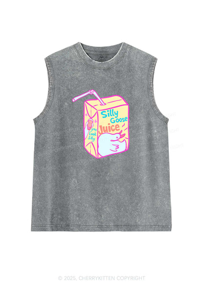Look Silly Goose Juice Y2K Washed Muscle Tank Cherrykitten