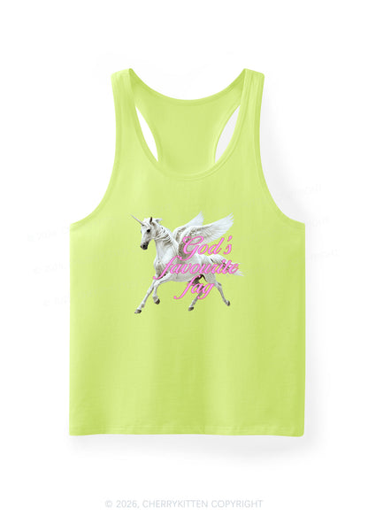 Gods Favourite Fag Pride Y2K Men Racerback Tank Top Cherrykitten