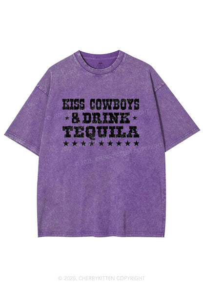 Kiss Cowboys Y2K Shirts Washed Tee Cherrykitten
