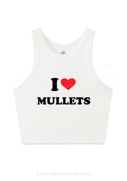 I Love Mullets Y2K Crop Tank Top Cherrykitten