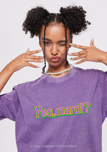 Yes Mardi Y2K Shirts Washed Tee Cherrykitten