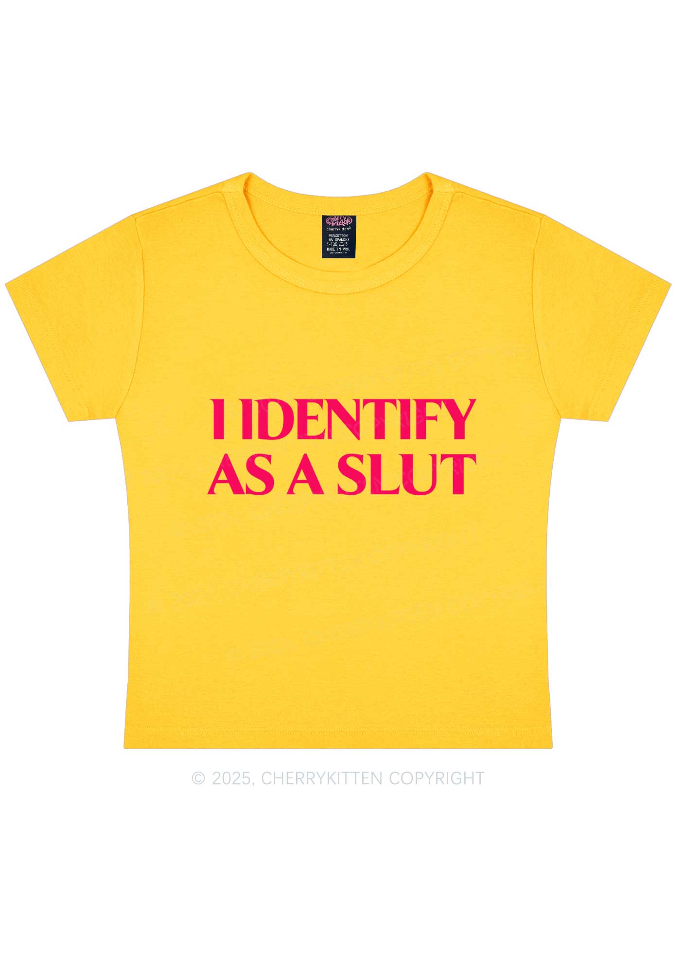 Identify As A Slxt Y2K Baby Tee Cherrykitten