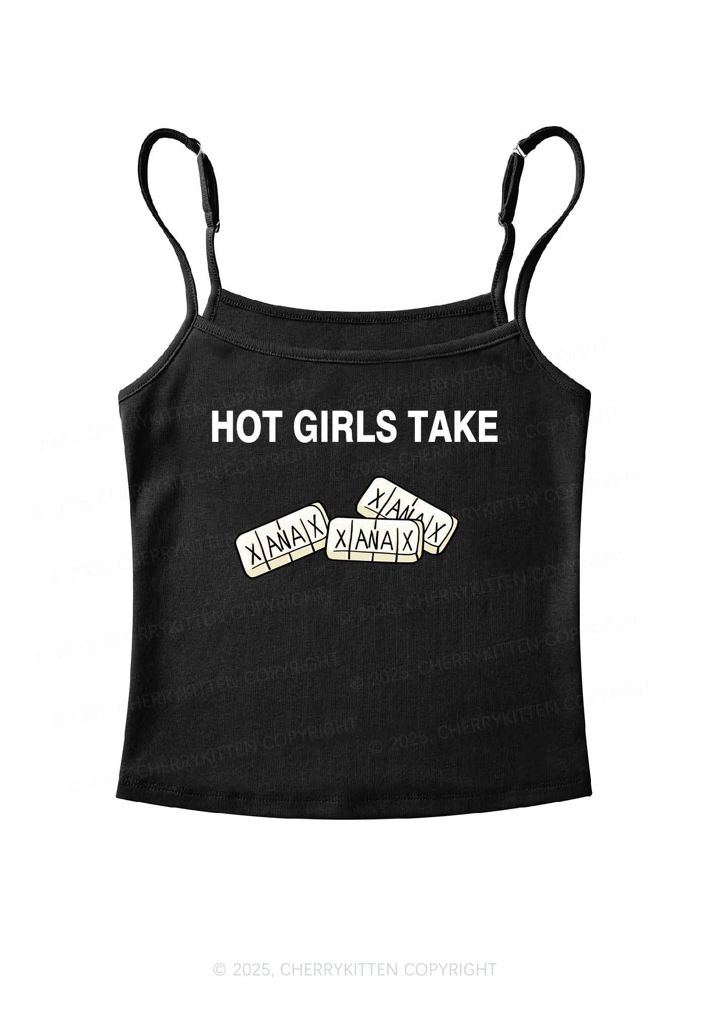 Hot Girls Take Xanax Y2K Spaghetti Strap Cami Cherrykitten