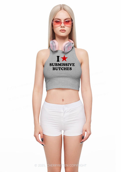 I Love S Butches Y2K Crop Tank Top Cherrykitten