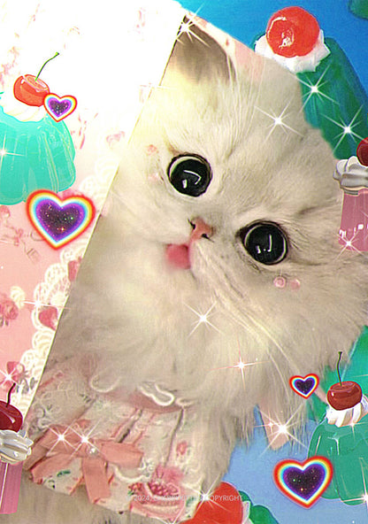 Cherry Cat 1Pc Y2K Pin Badge Cherrykitten