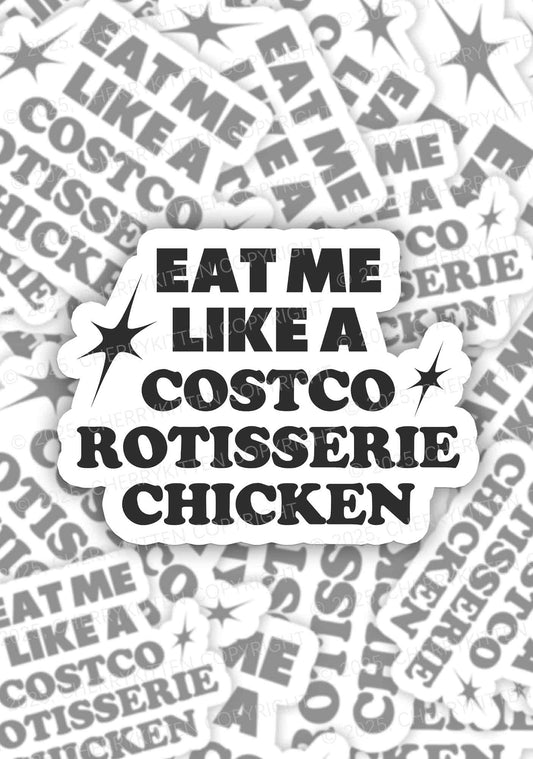 Eat Me Like Chicken Y2K Sticker Cherrykitten
