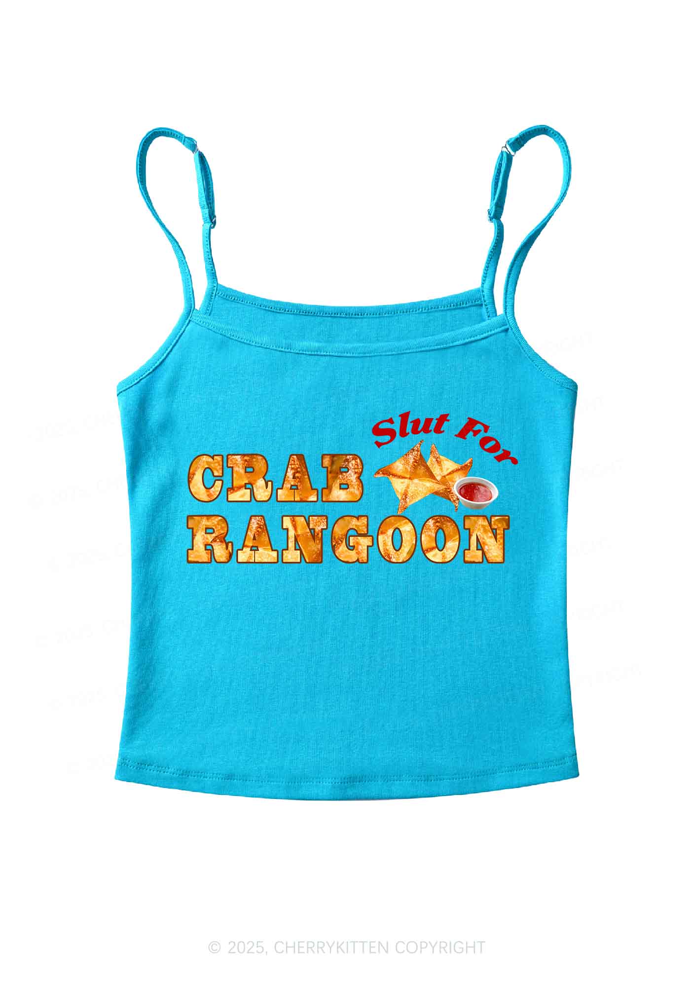 Slxt For Carb Rangoon Y2K Spaghetti Strap Cami Cherrykitten
