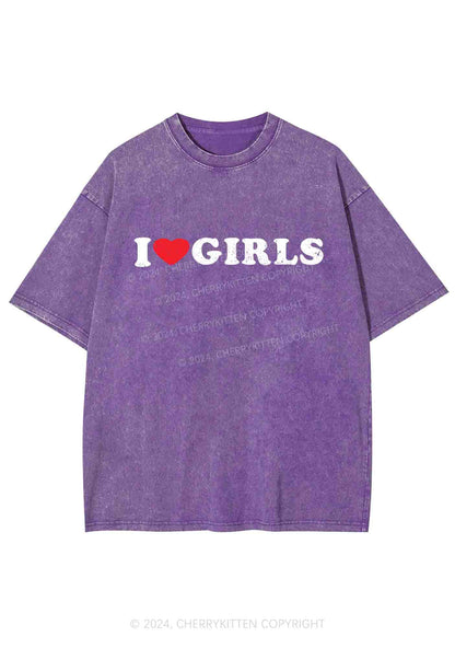 I Love Girls Y2K Washed Tee Cherrykitten