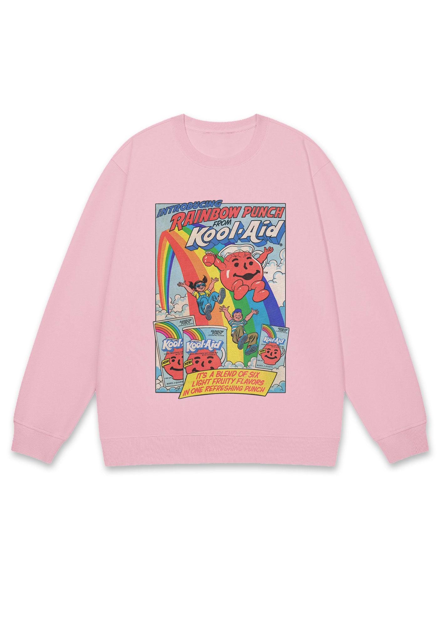 Rainbow Punch Y2K Sweatshirt