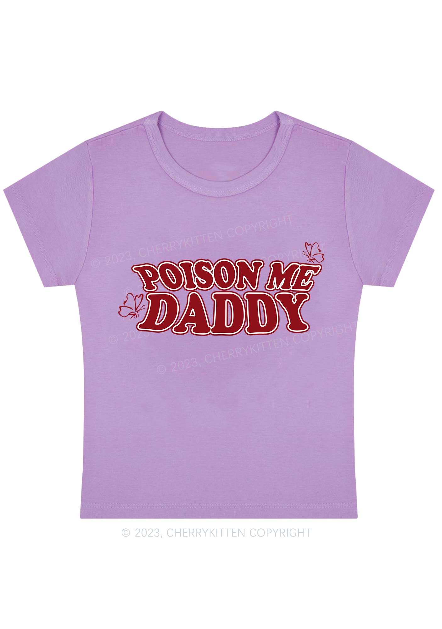 Curvy Poison Me Daddy Baby Tee Cherrykitten