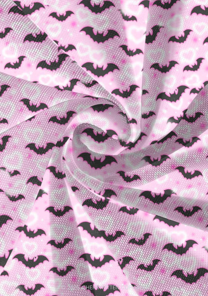 Bat Princess Valentine's Day Y2K Print Mini Layered Skirt Cherrykitten