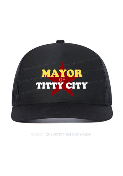 Mayor Of City Y2K Trucker Mesh Hat Cherrykitten