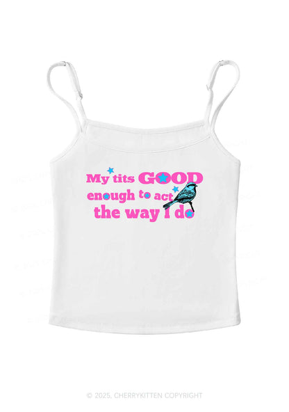 Good To Act Way Y2K Spaghetti Strap Cami Cherrykitten