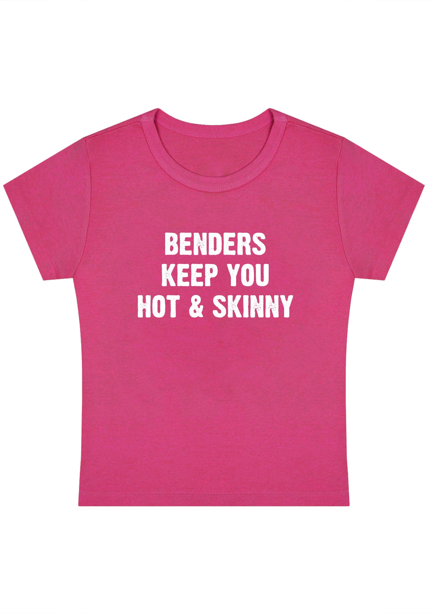 Benders Keep You Hot&Skinny Y2K Baby Tee