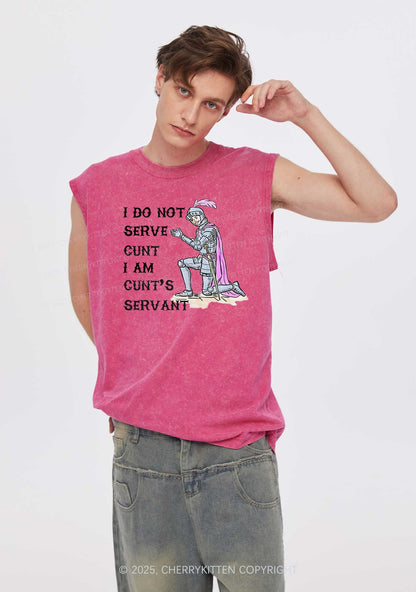 I Am Cxxt Servant Y2K Washed Muscle Tank Cherrykitten