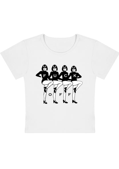 Curvy F Off Dancing Girls Baby Tee