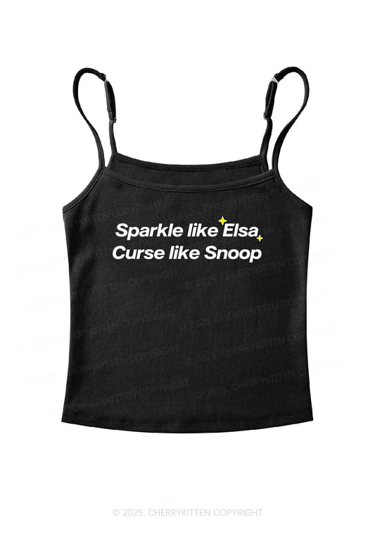 Sparkle Like Princess Y2K Spaghetti Strap Cami Cherrykitten