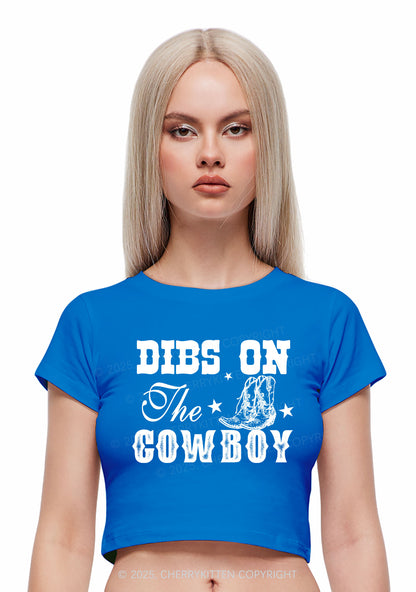 Dibs On The Cowboy Y2K Baby Tee Cherrykitten