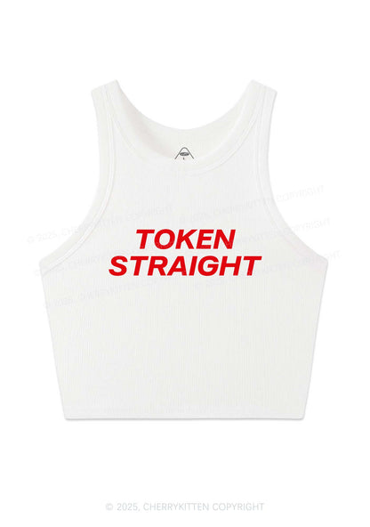 Token Straight Pride Y2K Crop Tank Top Cherrykitten