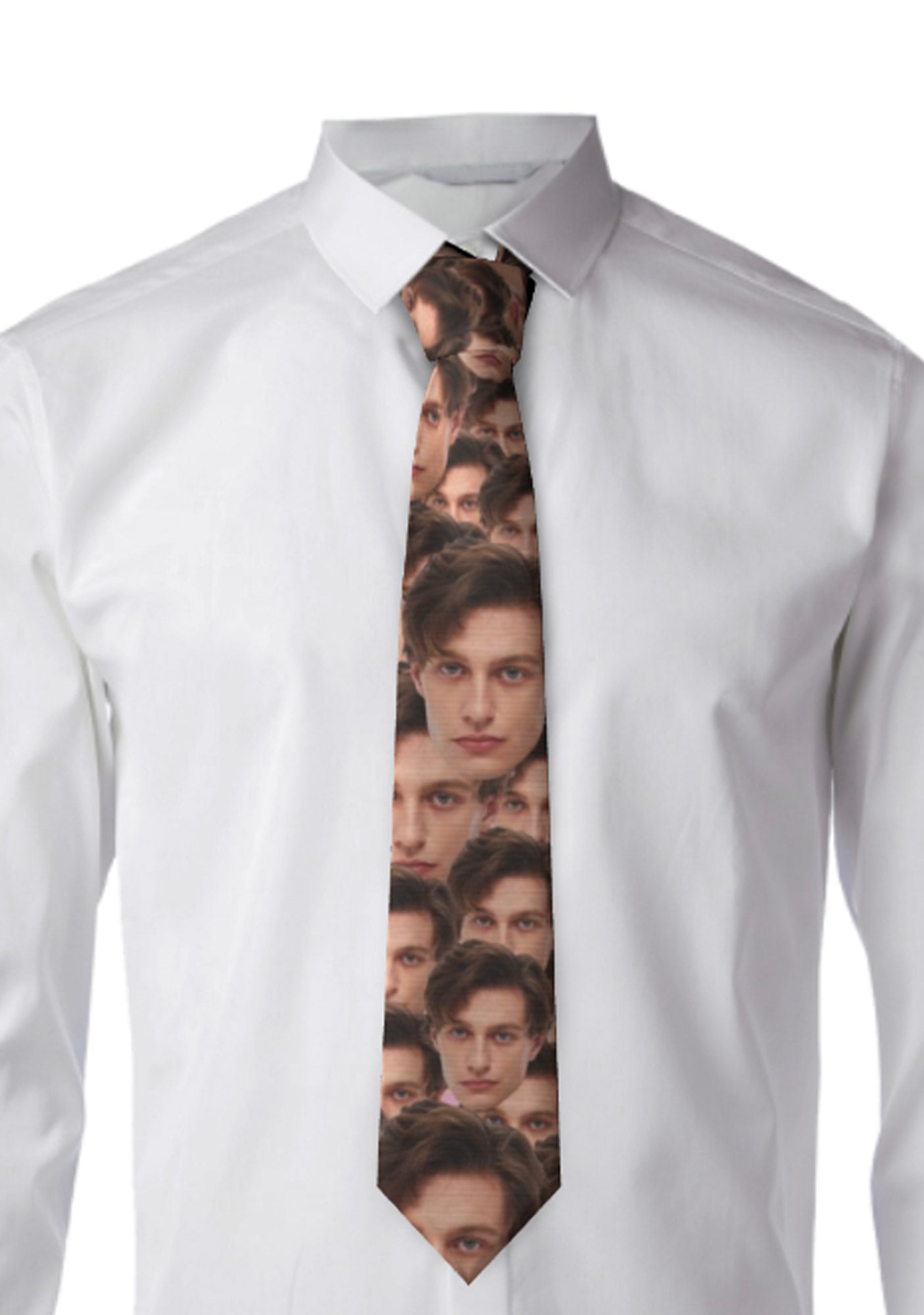 Custom Portrait Y2K Necktie Cherrykitten