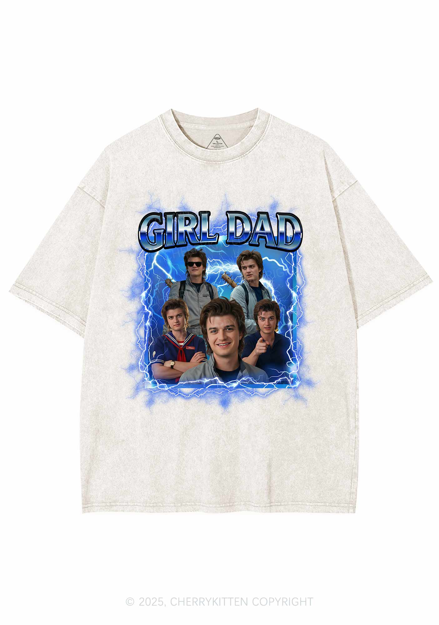 Girl Dad Y2K Shirts Washed Tee Cherrykitten