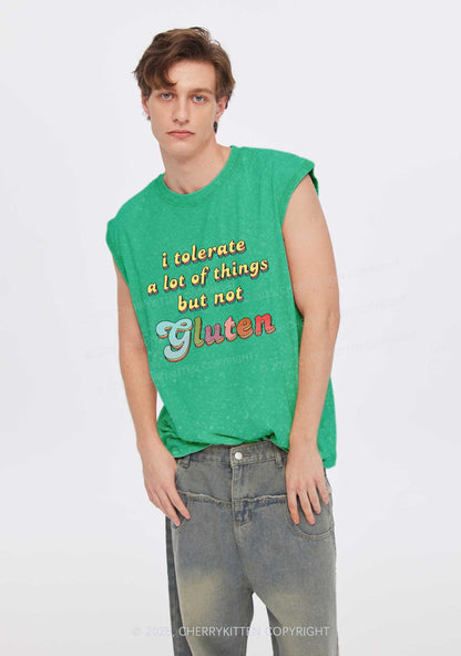 Tolerate Gluten Y2K Washed Muscle Tank Cherrykitten