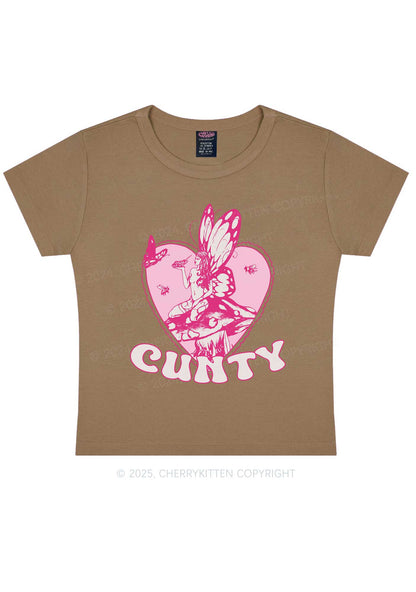 Butterfly Cxnty Y2K Baby Tee Cherrykitten