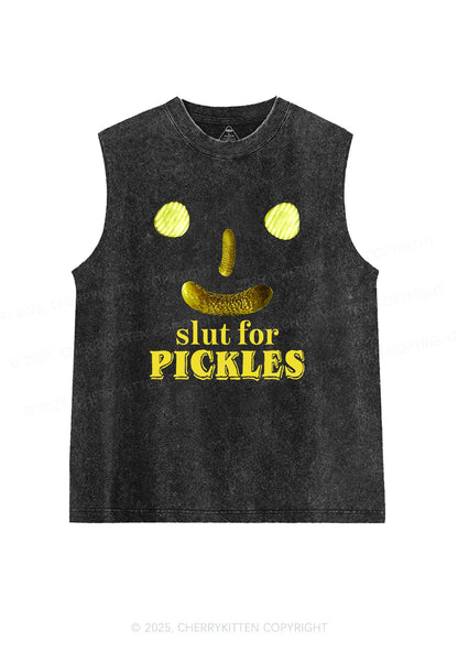 Slxt For Pickles Y2K Washed Muscle Tank Cherrykitten