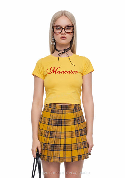Maneater Y2K Baby Tee Cherrykitten