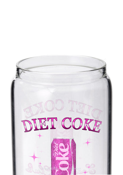 Diet Coke Social Club Y2K Printed Glass Cup Cherrykitten