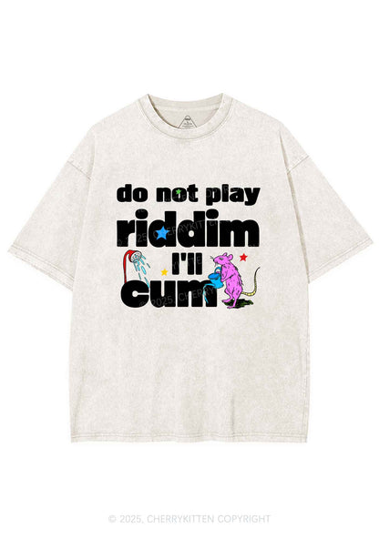 Do Not Play Riddim Y2K Shirts Washed Tee Cherrykitten