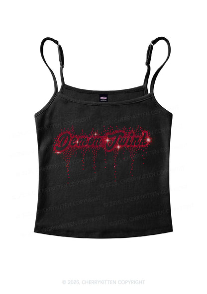 Rhinestone Demon Twink Pride Y2K Spaghetti Strap Cami Cherrykitten