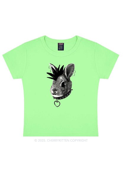 Custom Punk Pet Y2K Baby Tee Cherrykitten