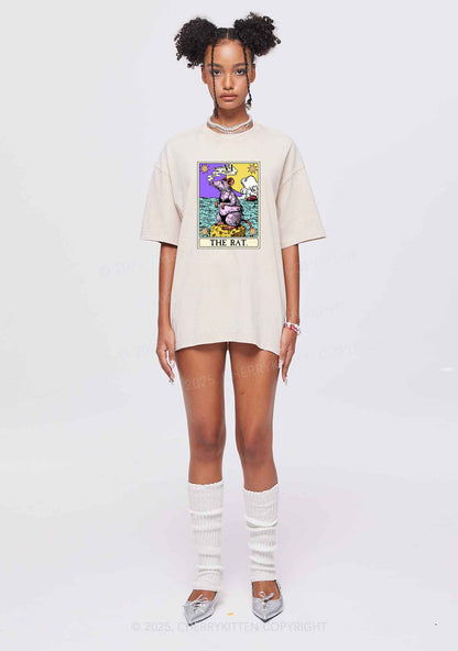 The Rat Smoking Y2K Shirts Washed Tee Cherrykitten