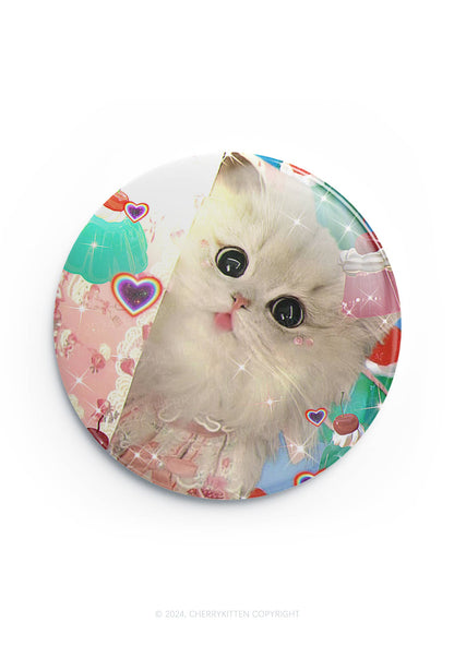 Cherry Cat 1Pc Y2K Pin Badge Cherrykitten