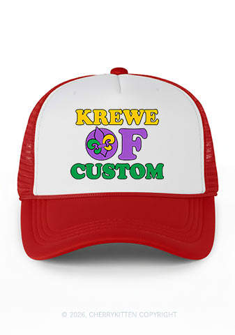 Krewe Of Custom Y2K Colorblock Trucker Hat Cherrykitten