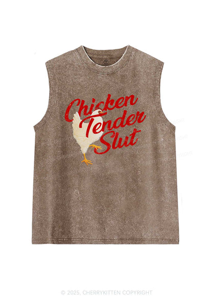 Chicken Tender Slxt Y2K Washed Muscle Tank Cherrykitten