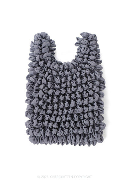 Ruffle Stretchable Magic Handbag Y2K Tote Bags Cherrykitten