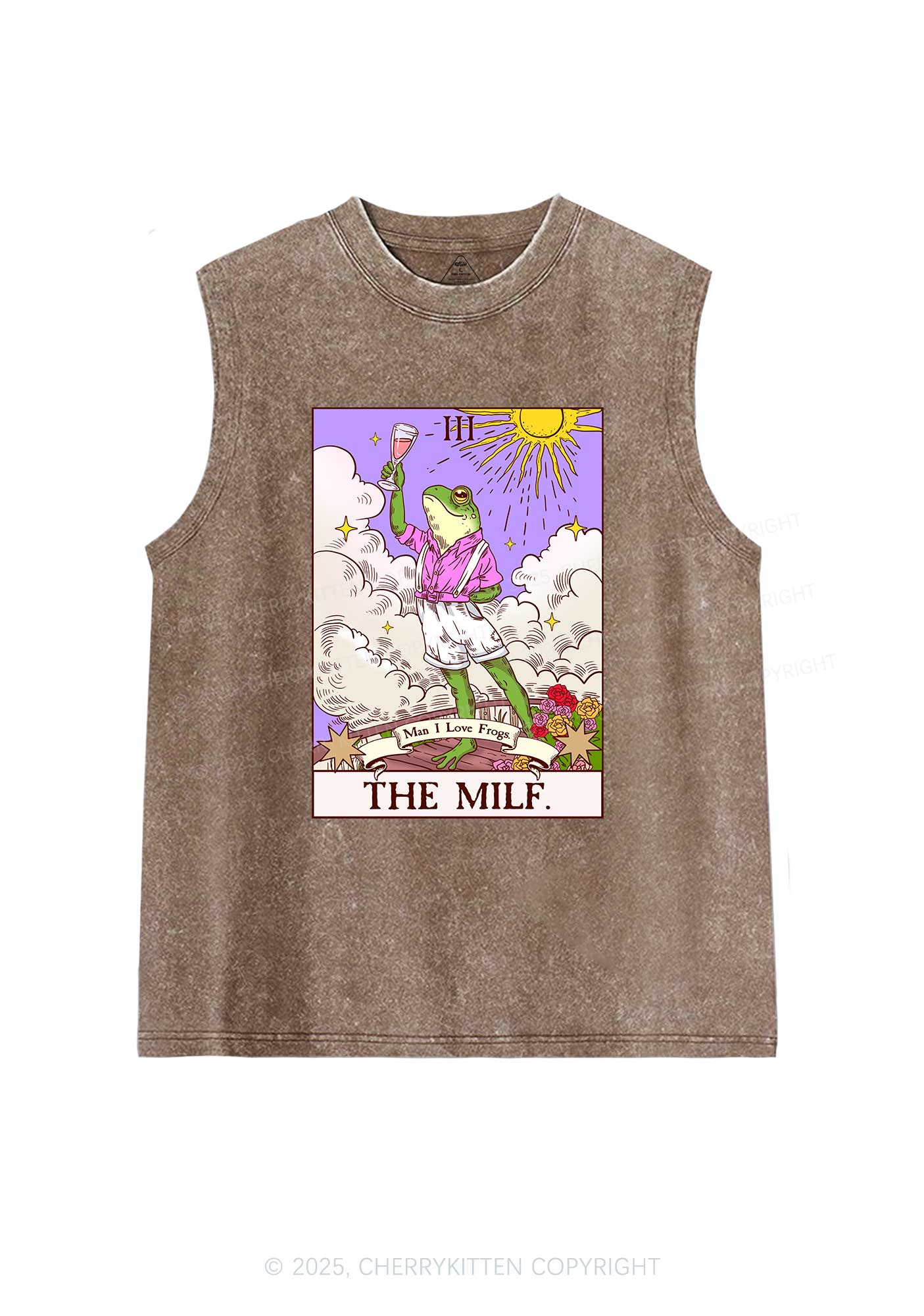The Mxxf Frog Y2K Washed Muscle Tank Cherrykitten