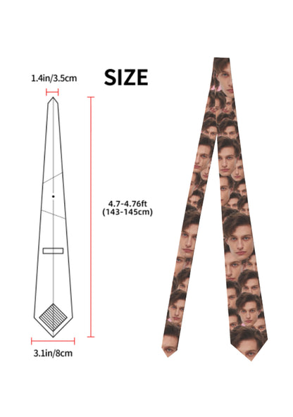 Custom Portrait Y2K Necktie Cherrykitten