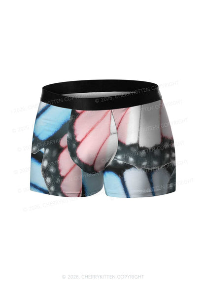 Trans Butterfly Wing Pride Y2K Print Men Boxer Briefs Cherrykitten