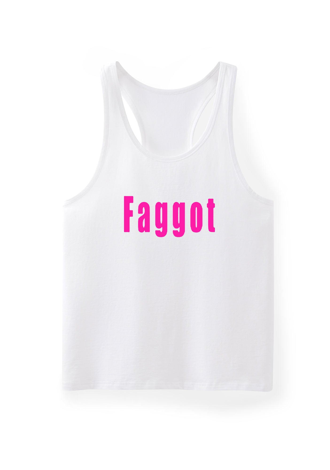 Pink Faggot Pride Y2K Men Racerback Tank Top Cherrykitten